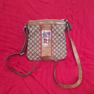 Nine West Brown and Tan Crossbody Bag
